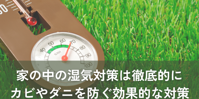 湿気対策は家の中で徹底的に！カビやダニを防ぐための効果的な対策方法を紹介 サムネイル